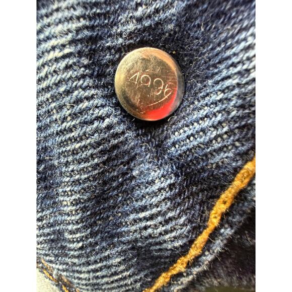 Levi’s Mens 505 Straight Jeans Blue W38 L30 Mid Rise Regular Zipper Denim Y2K - Picture 7 of 15